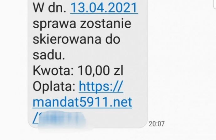 {Policja ostrzega przed nowym oszustem za pośrednictwem wiadomości SMS.}